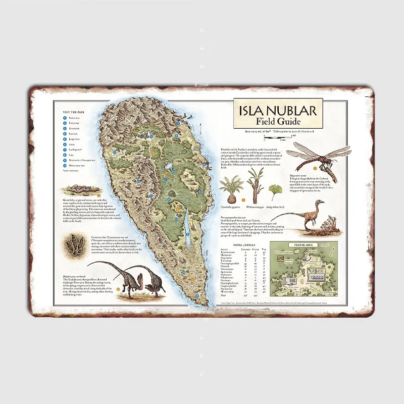 Home Cinema Guide - دليل حقل Isla Nublar - خريطة