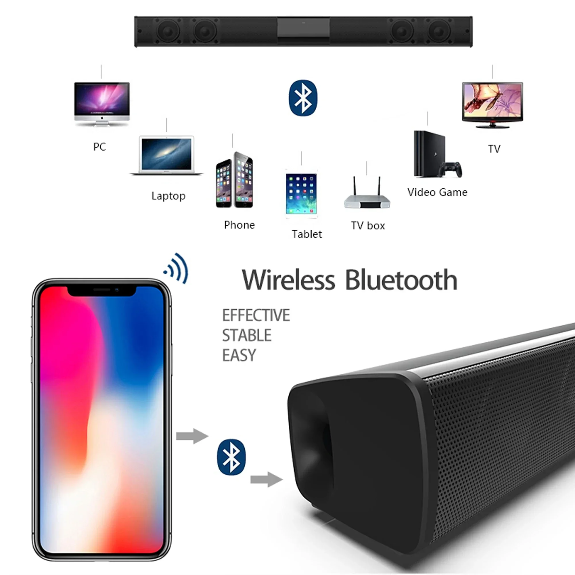 مكبر صوت بلوتوث 5.3 بقوة 40 وا - مراجعة Home Cinema Rack وسعره