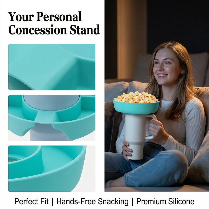 طبق وجبات خفيفة مقسم مع حامل أ - مراجعة Home Cinema Food وسعره