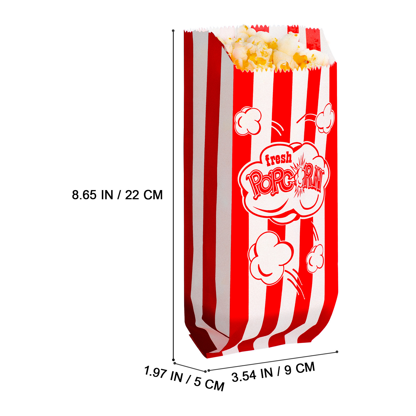 100 قطعة من أكياس الفشار الورق - مراجعة Home Cinema Food وسعره