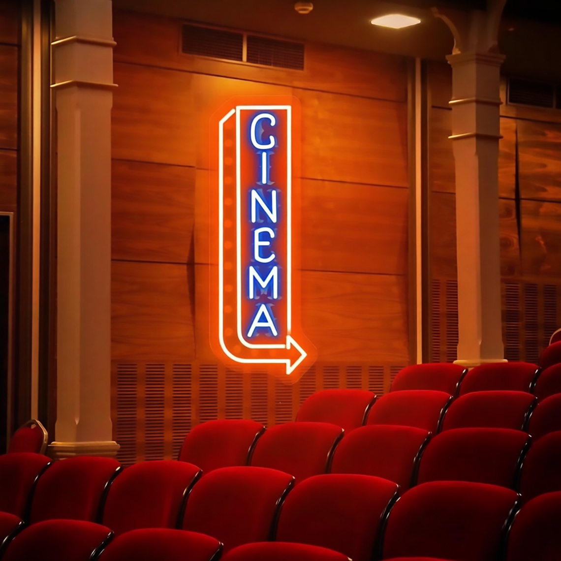 لافتة نيون سينمائية، لافتة نيو - مراجعة Home Cinema Food وسعره