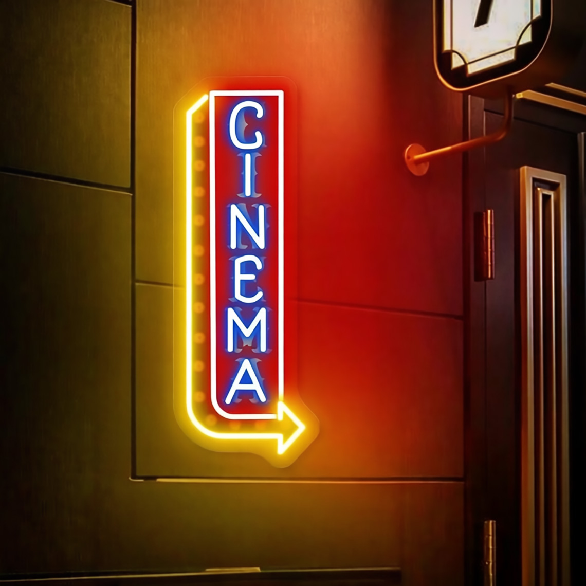 لافتة نيون سينمائية، لافتة نيو - مراجعة Home Cinema Food وسعره